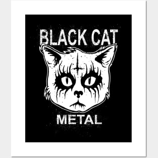 BLACK METAL CAT Posters and Art